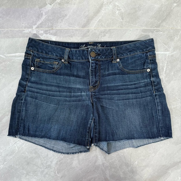 American Eagle Outfitters Pants - Women’s American Eagle Stretch Dark Wash Jean Shorts Plus Size 14
